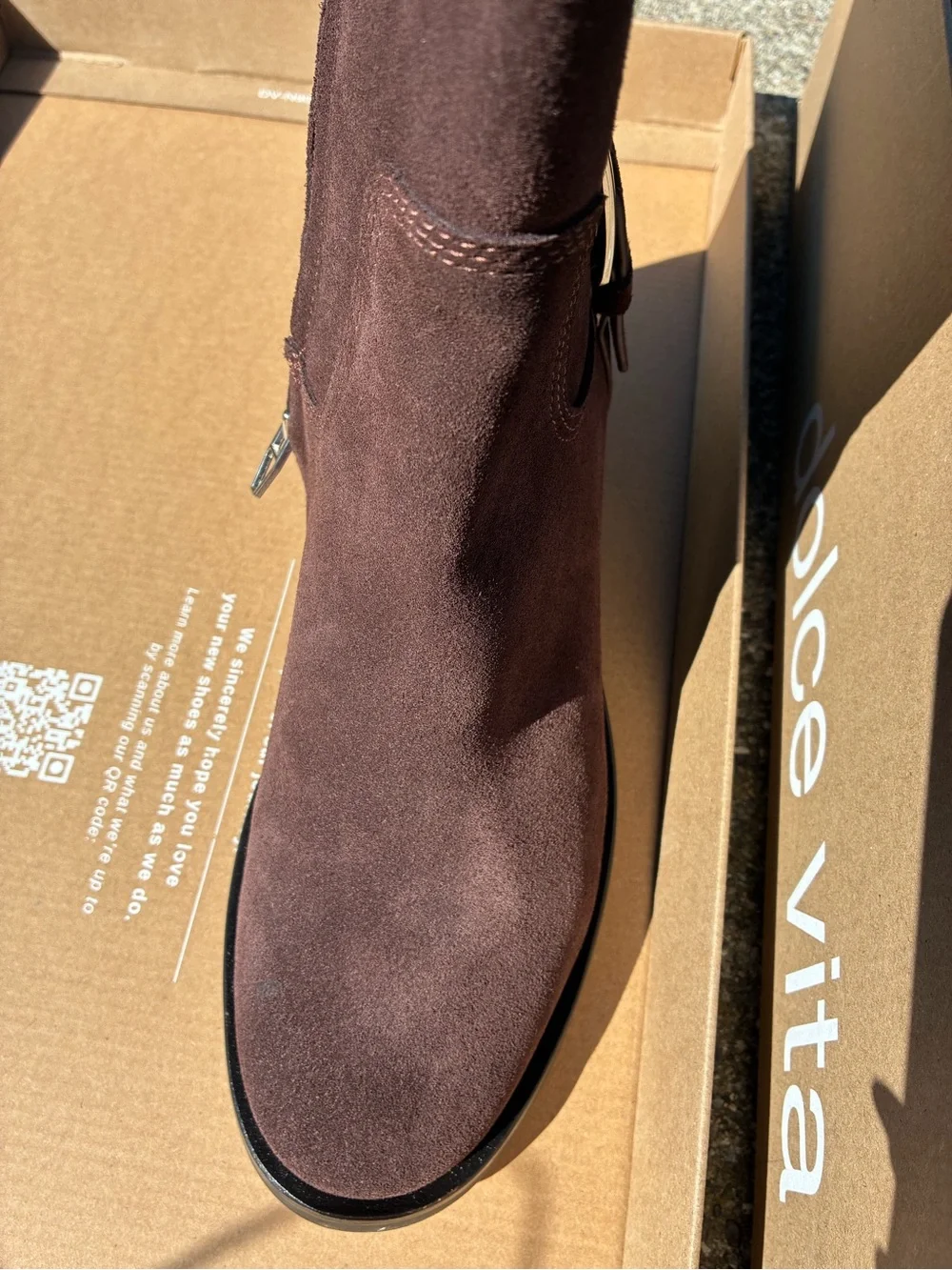 Dolce Vita Mahogany Suede Kilian H20 boots NEW IN BOX size 9